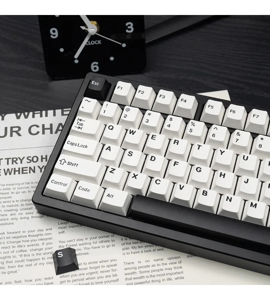 Keycap PBT two-color full set of original high-quality American lion black/white mechanical keyboard