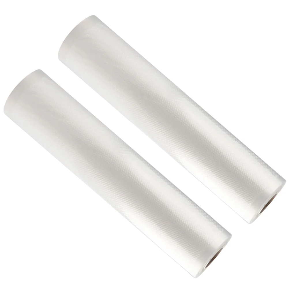 

2 Rolls Vacuum Sealer Bags Food Preservation Bpa Free Freezer Bag Roll With Tear Button Microwave Safe Reusable Storage Solution