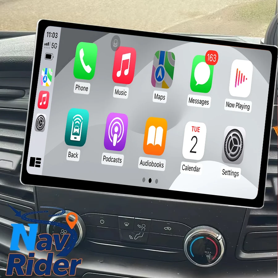 12.5“ Android Multimedia Player For Ford Transit CustomTourneo Fiesta Ecosport 2017-2023 GPS Stereo Carplay Autoradio Navigation