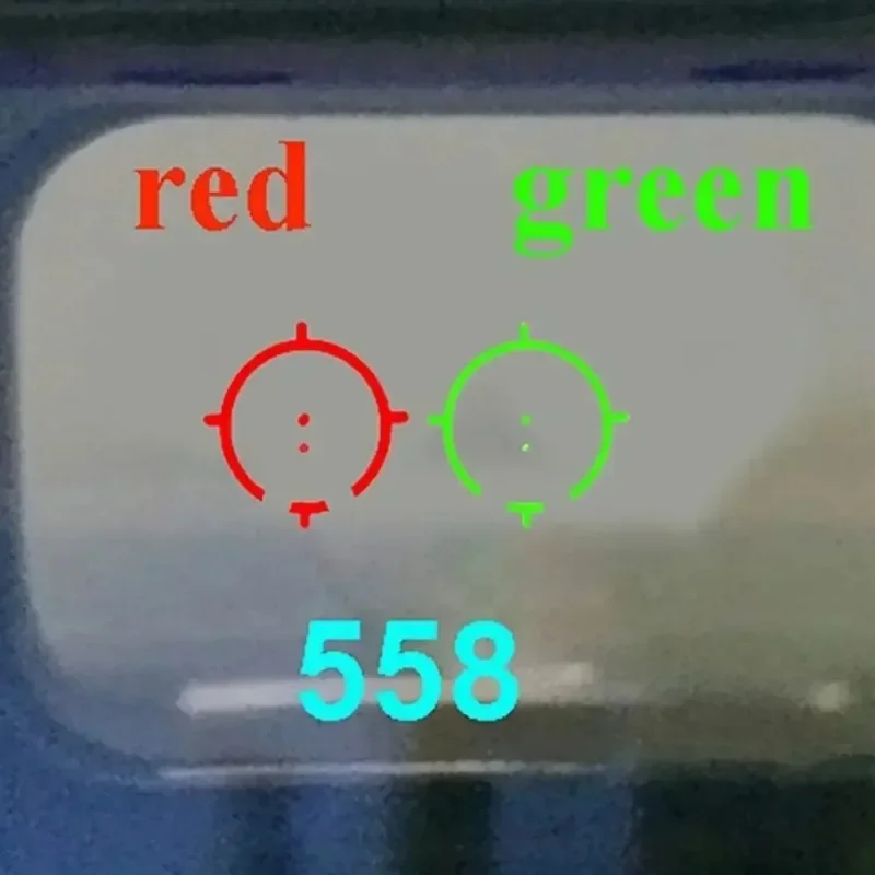 Visão Tática Óptica com Montagem Flip-up, Âmbito Holográfico 3X, 553, 558, Vermelho, Ponto Verde, Trilho de 20mm, Caça, Airsoft