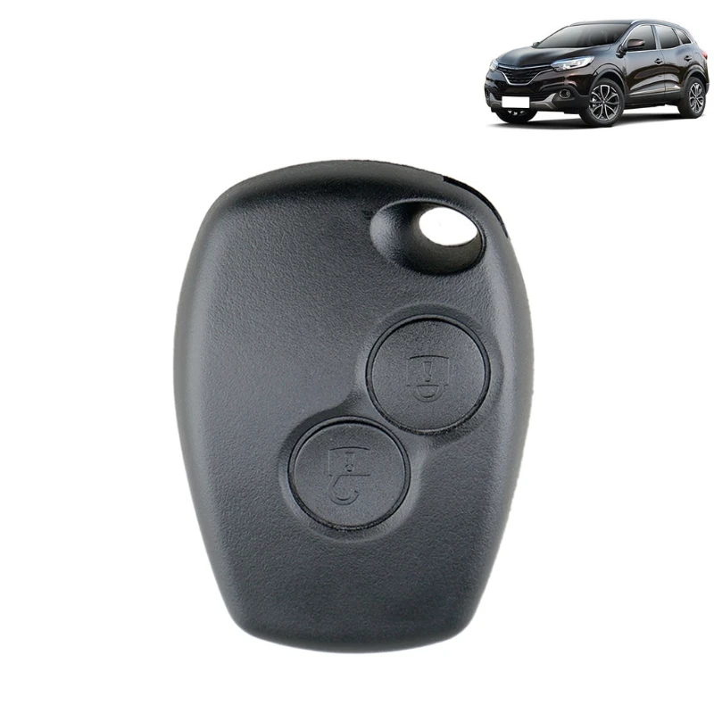 Car for Key for Shell 2 Button without Remote for Key for Shell Dustproof for Case for Kangoo 2 Modus Clio 3 Twing