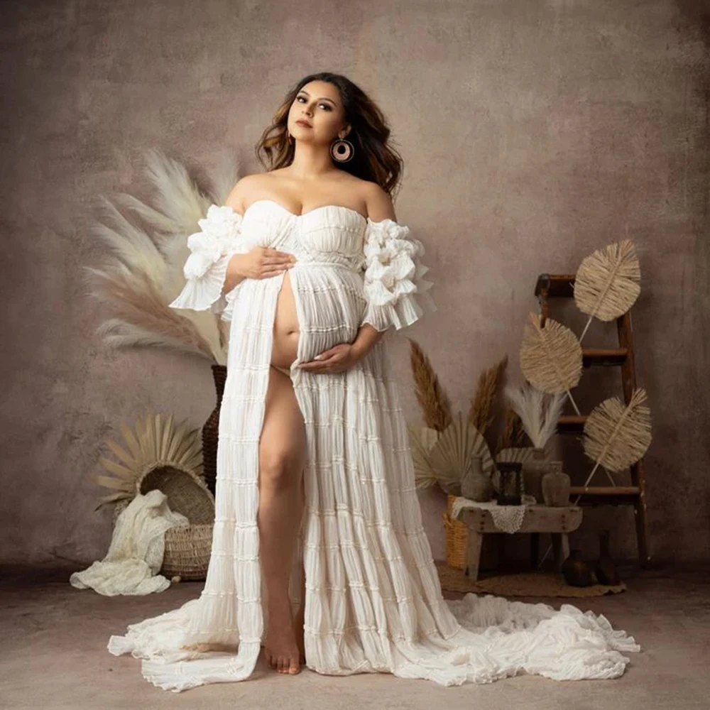Chiffon Corset Bohemian Maternity Dresses Gowns for Pregnant Photography for Special Occasions Pregnancy Shooting Dress YW231033