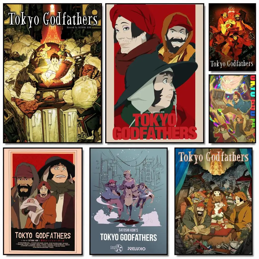anime T-Tokyo Godfathers-S Painting Calligraphy Artwork for Home Bedroom Office Wall Decoration Gift