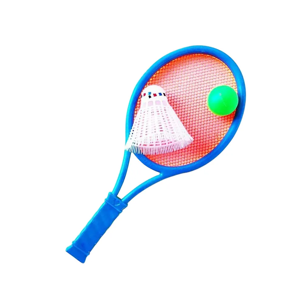 Badminton Tennis Rackets Balls Set Kids Children Outdoor Indoor Sports Fun Parent-Child Game Cool Color Kids Badminton Set