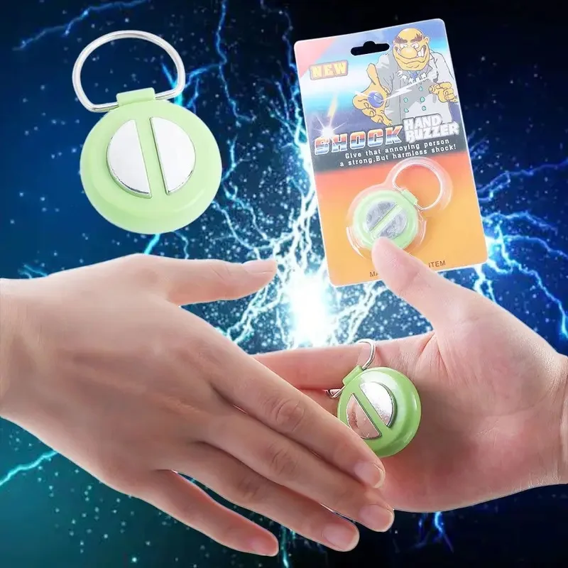 1Pc Safety Harmless Electric Shock Handshake Toy Funny Joke Prank Gag Novelty Electronic Trick Gadget April Fools Day Toy