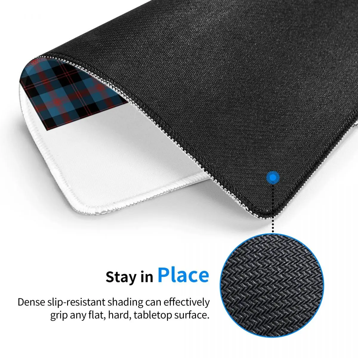 Коврик для мыши в клетку Angus Scotland District, коврик для мыши, компьютерная клавиатура, коврик для мыши, геймерский ПК, ноутбук, настольный коврик, офисные аксессуары, настольные коврики