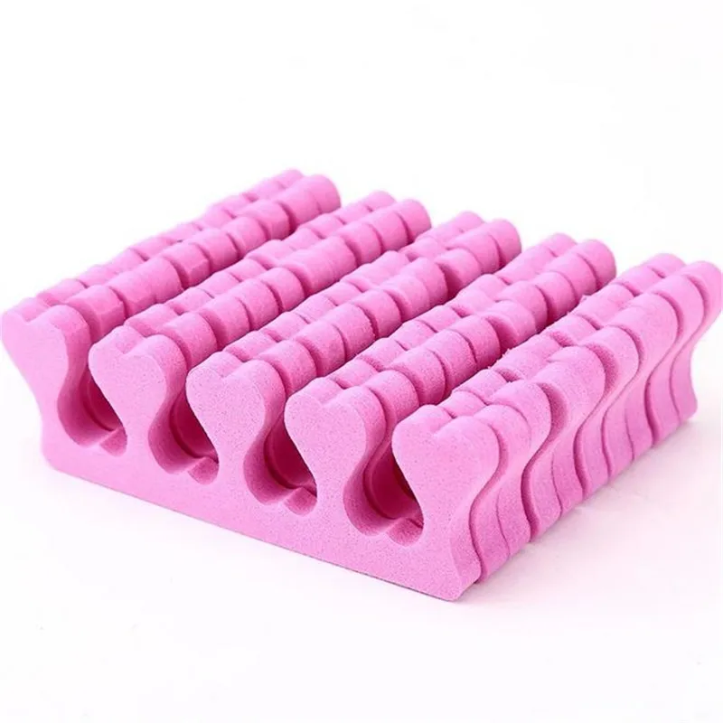 50/100pcs Pink Sponge Finger Toe Separators Nail Polish Feet Care Toe Separators Manicure Pedicure Nail Art Tool Bulk Wholesale