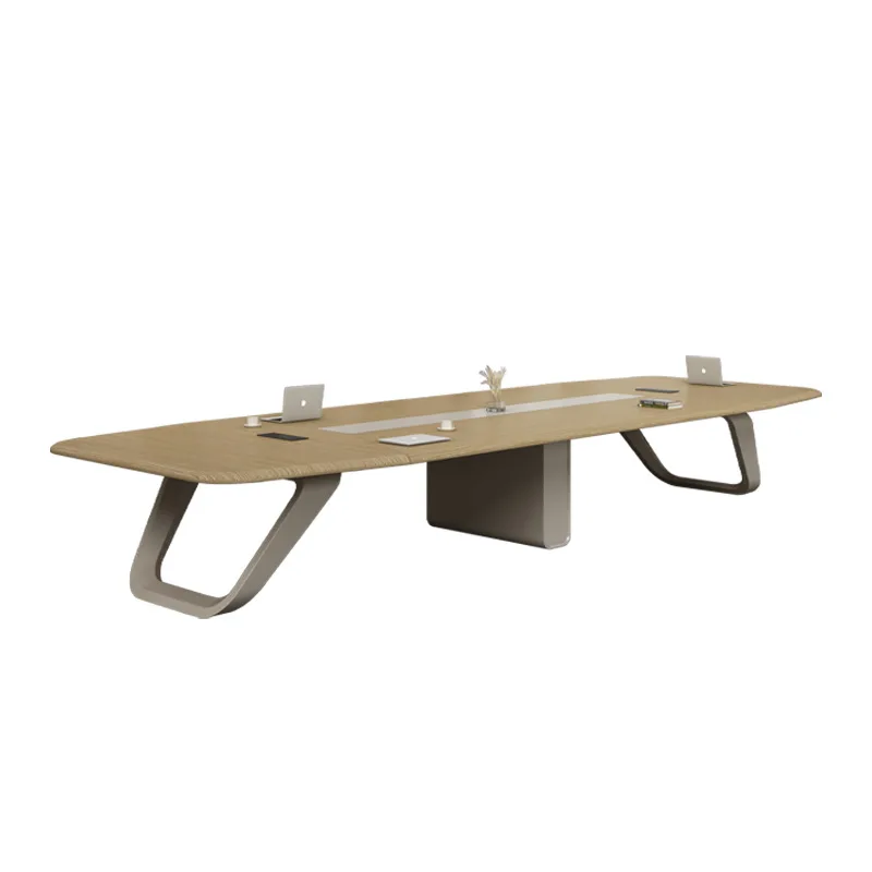 

Conference table training office furniture plate rectangular table office large simple modern negotiation table and chair