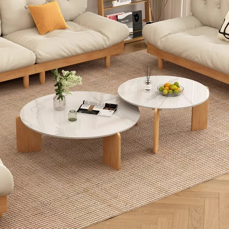 

Customizable solid wood rock slab coffee table