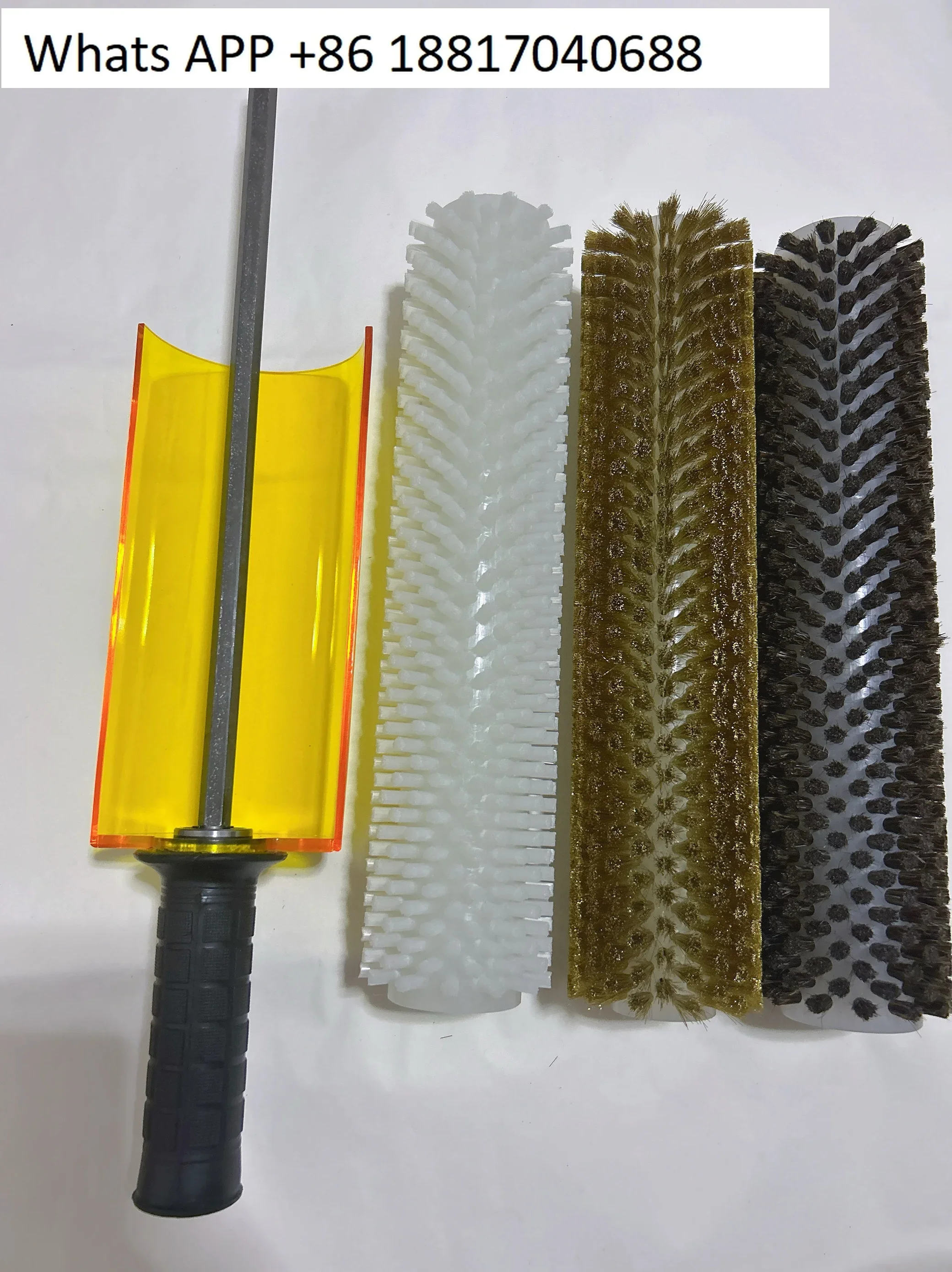 Snowboard wax removal brush set Veneer and double board maintenance Electric roller brush Horse hair  Steel wire  Nylon brush