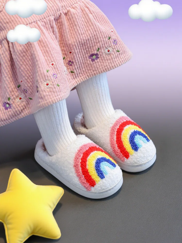 

Cotton slippers women's autumn and winter home furry winter warm slippers