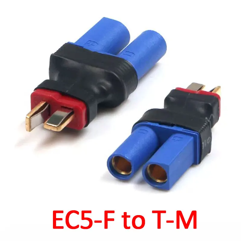 Adapter EC5 T TRX to XT60 T Deans Female Male Connectors Banana Plug RC Lipo Battery Control Parts DIY