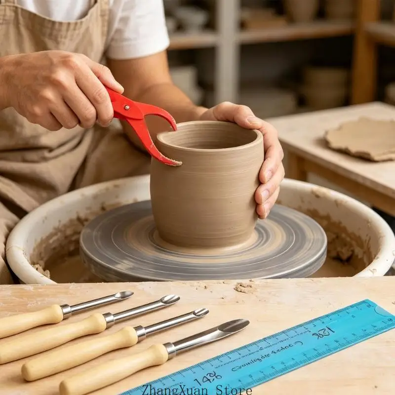 7-teiliges Tonform-Messwerkzeug zum Trimmen von Kanten und Hinzufügen feiner 3XUF – Detail 2