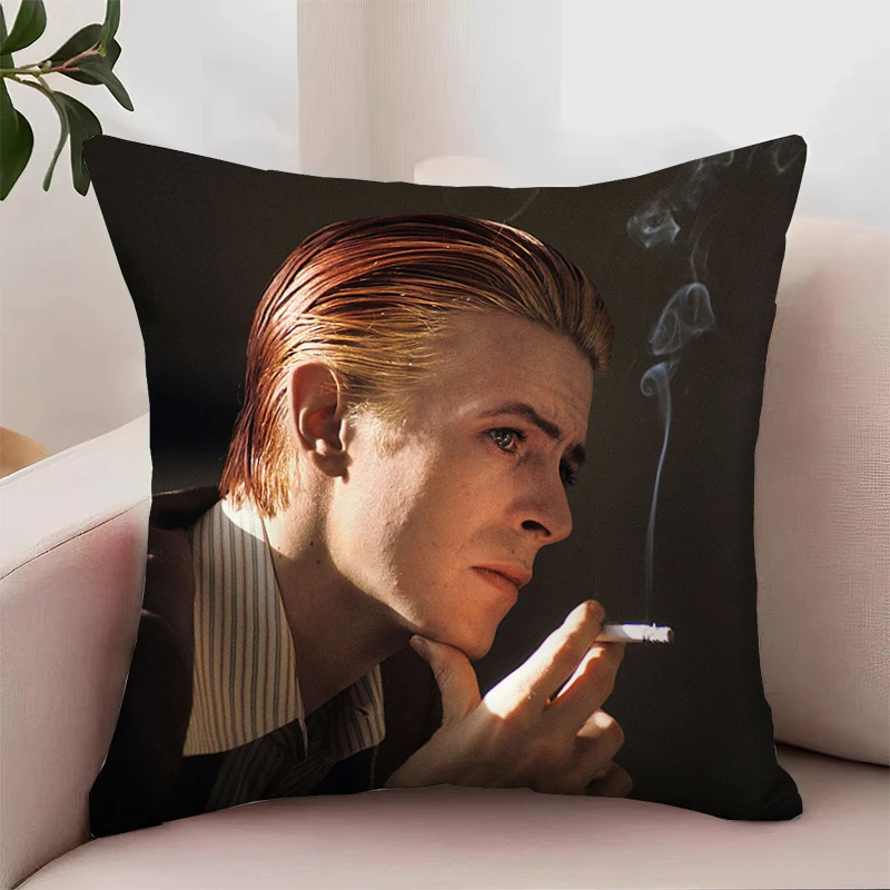 D-David­ Bowies 45x45 Cushion Cover for Living Room Cushions Bed Pillowcases Decorative Pillowcase 40x40 Home Decor Pillow Cases