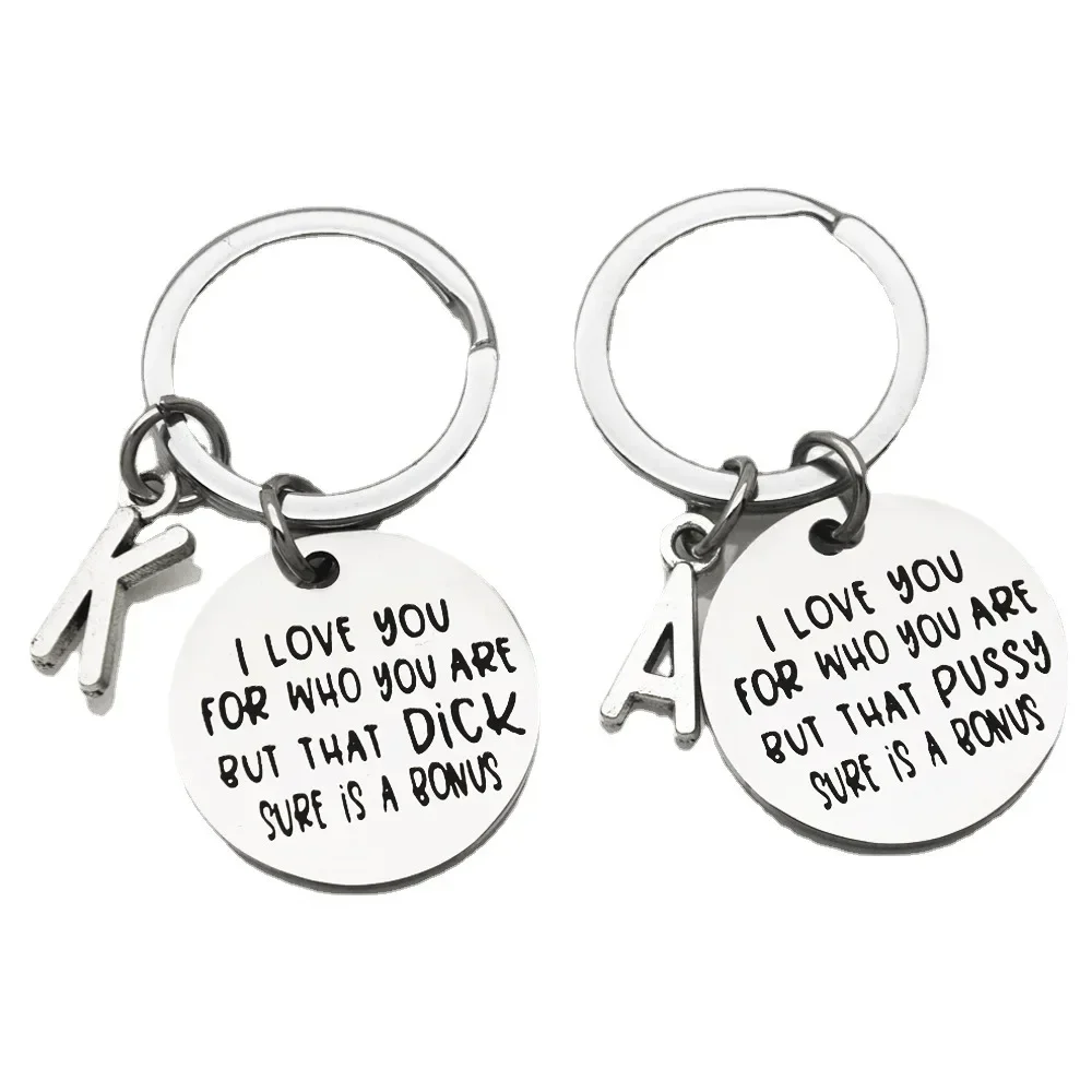 Charm I Love You for Who You Are Keychain Pendant Mother Father's Day Key Chains Husband Boyfriend gift