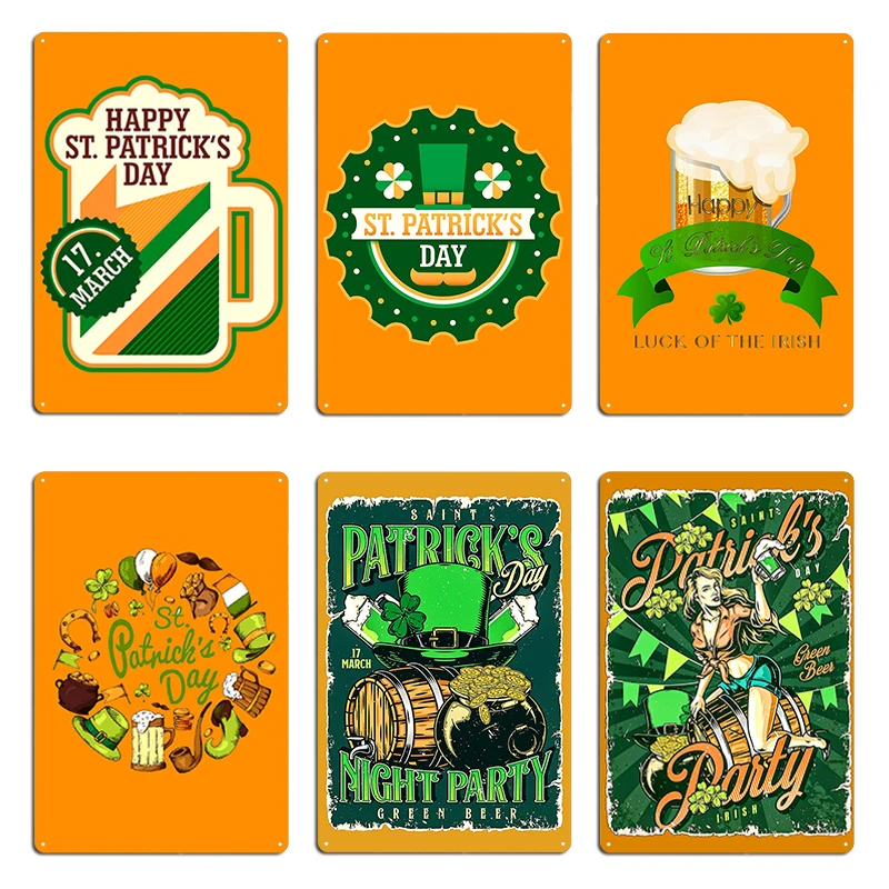 Make Your St Patrick Day Better Collection Metal Plaque Poster Pub Customized Wall Cave Personalized Bar Tin Sign Poster