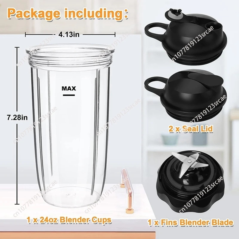 Cuchilla de licuadora Cup Pro 1000 de 24Oz para licuadora Nutri-Bullet Combo Pro 1000 y Select 1200 1000W Base de Motor de licuadora fácil de usar