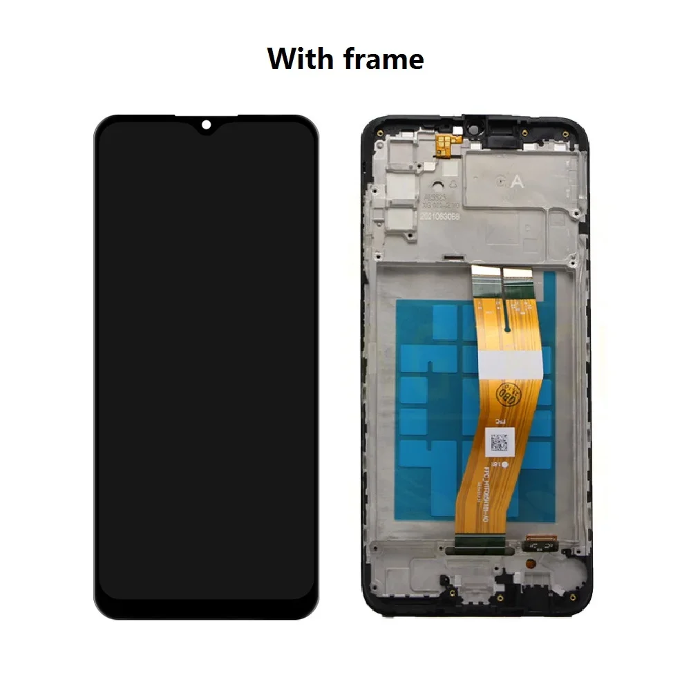 For Samsung Galaxy A03S SM-A03S/DS SM-A037G/DSN Display Screen Touch Lcd Digitizer Assembly Frame A037F A037G Replacement