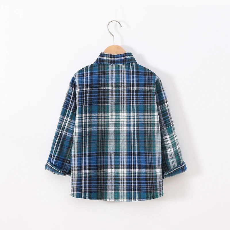 4 5 6 8 10 12 Years Autumn Boys Shirts Plaid Fashion Thin Style Long Sleeve Spring Girls Jacket Birthday Present Kids Clothes