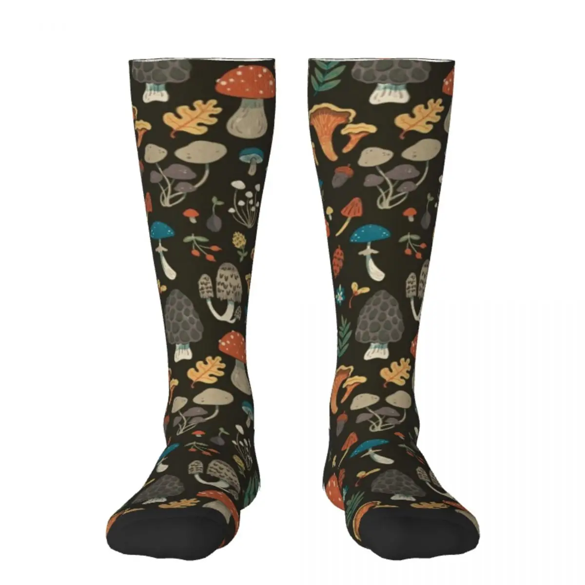 

Forest Floor Mushroom repeating pattern Socks funny gifts cycling new year Men Socks Luxury Brand Women's