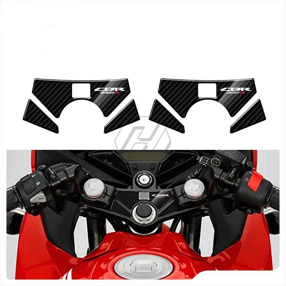 3D Carbon-look Upper Triple Yoke Defender Case for Honda CBR250 CBR300 2010-2016