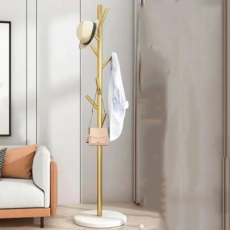 Industrial Gold Clothes Rack Aesthetic Entrance Minimalist Modern Clothes Rack Stand Floor Mueble Para Ropa Home Eccessories
