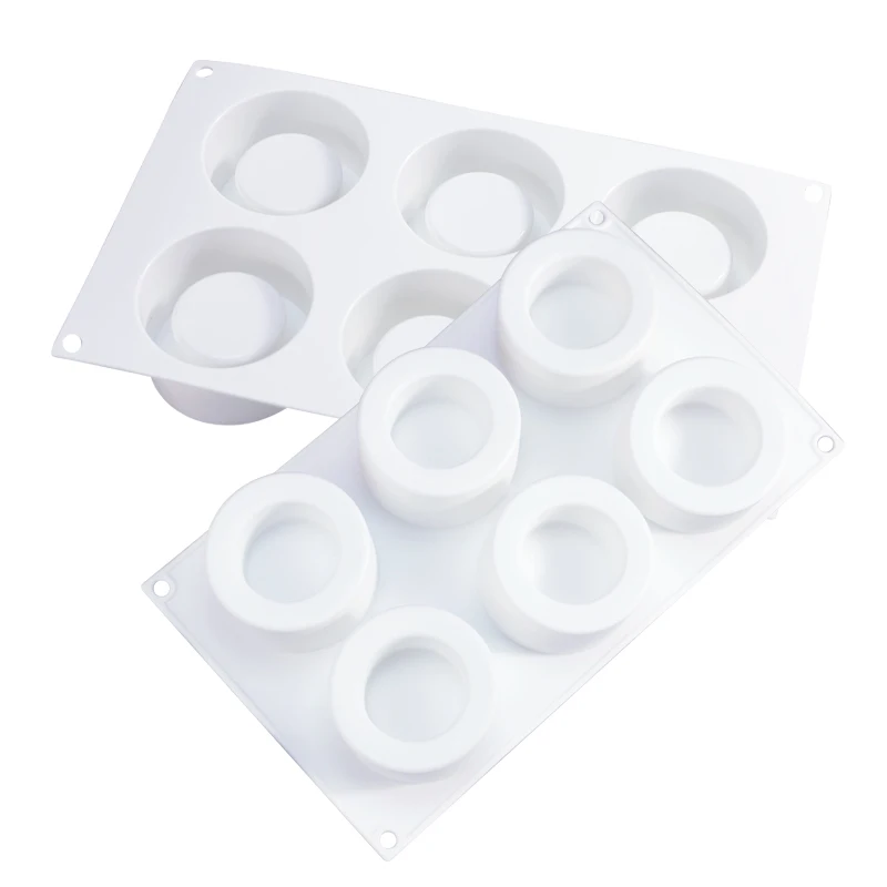 

6 with Concave-Convex Cup Silicone Mousse Mold