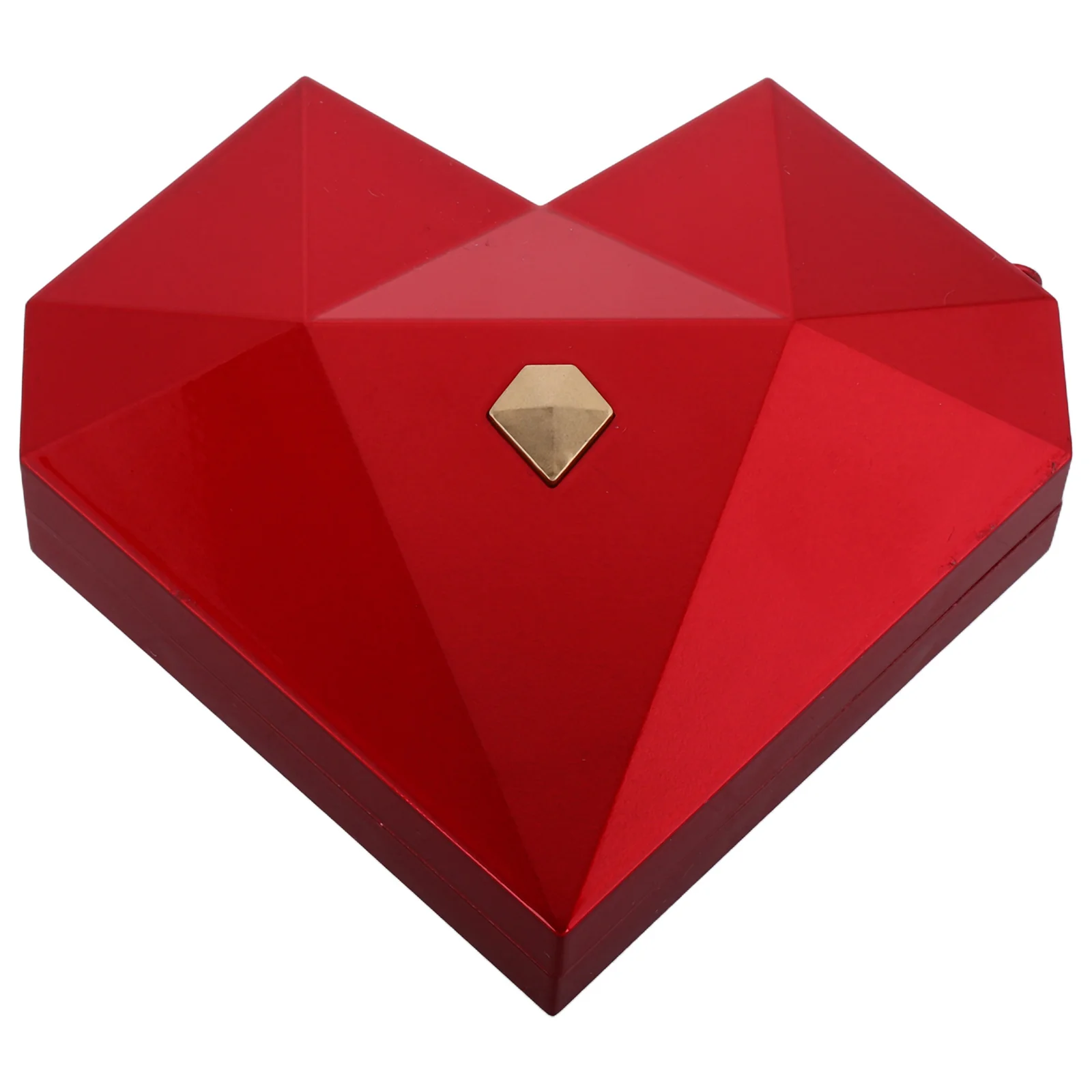 

Heart Shaped Jewelry Box Automatic Opening Ring Case Organizer for Proposal Valentines Day Wedding Ring Storage