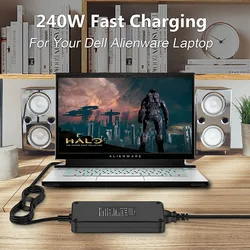 240W Laptop Charger AC Adapter for Dell Alienware M17X M18X X51 13 15 17 R2 R3 R4 R5 Precision 7720 7530 7540 7750 7550 G3 G5 G