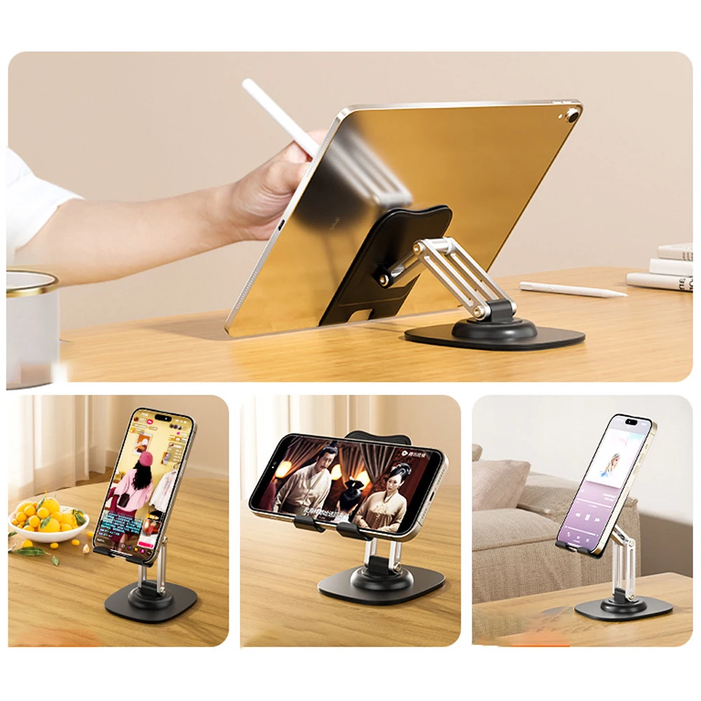 حامل جوّال بلاستيكي محمول قابل للطي لجهاز iPad iPhone العالمي لسطح المكتب حامل الهاتف الذكي يدعم اللوحي والمكتب والهاتف الخليوي وحامل محمول