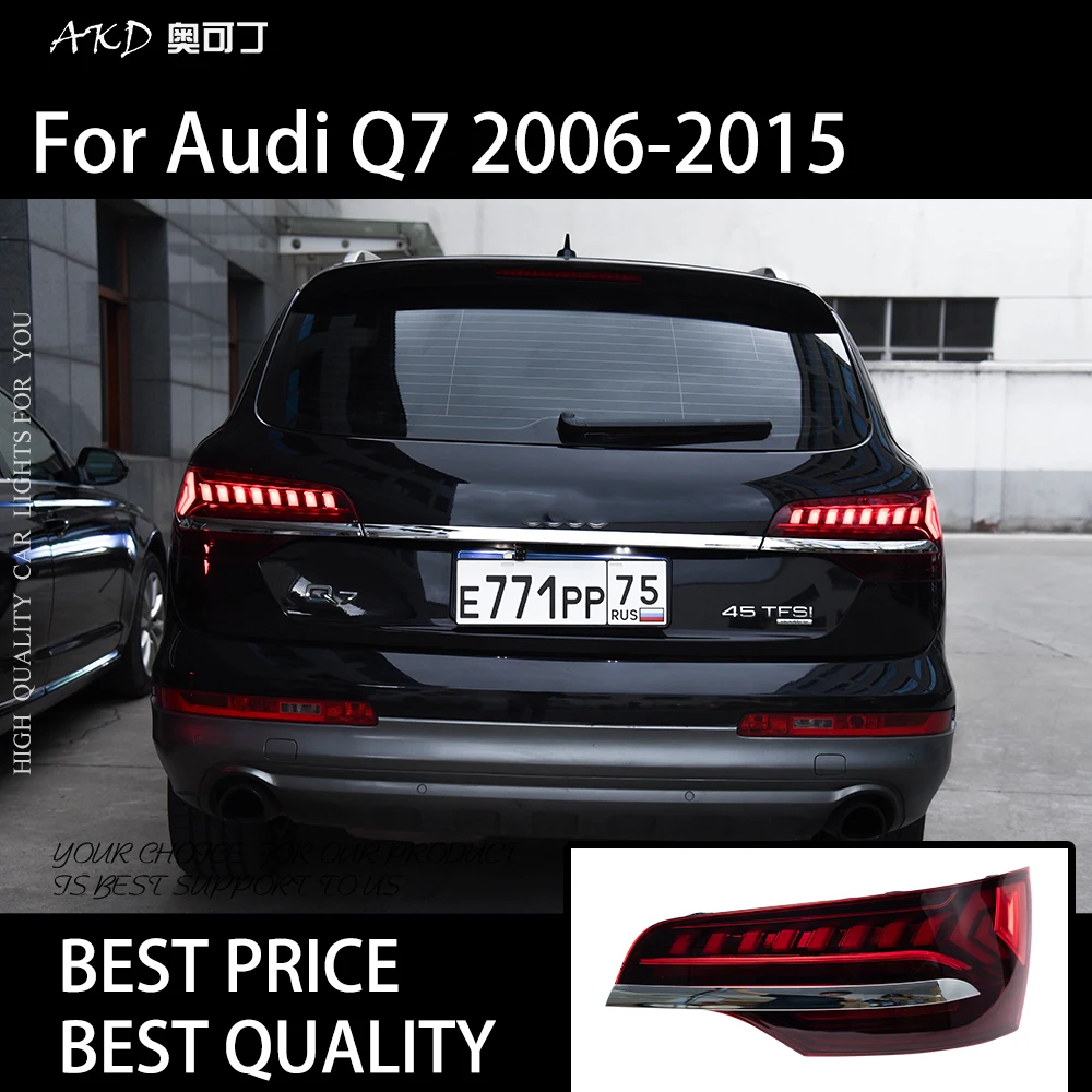 

Car Lights for Audi Q7 2006-2015 LED Auto Taillight Assembly Upgrade Through 2023 Newest Design Dynamic Signal Lamp Accessories