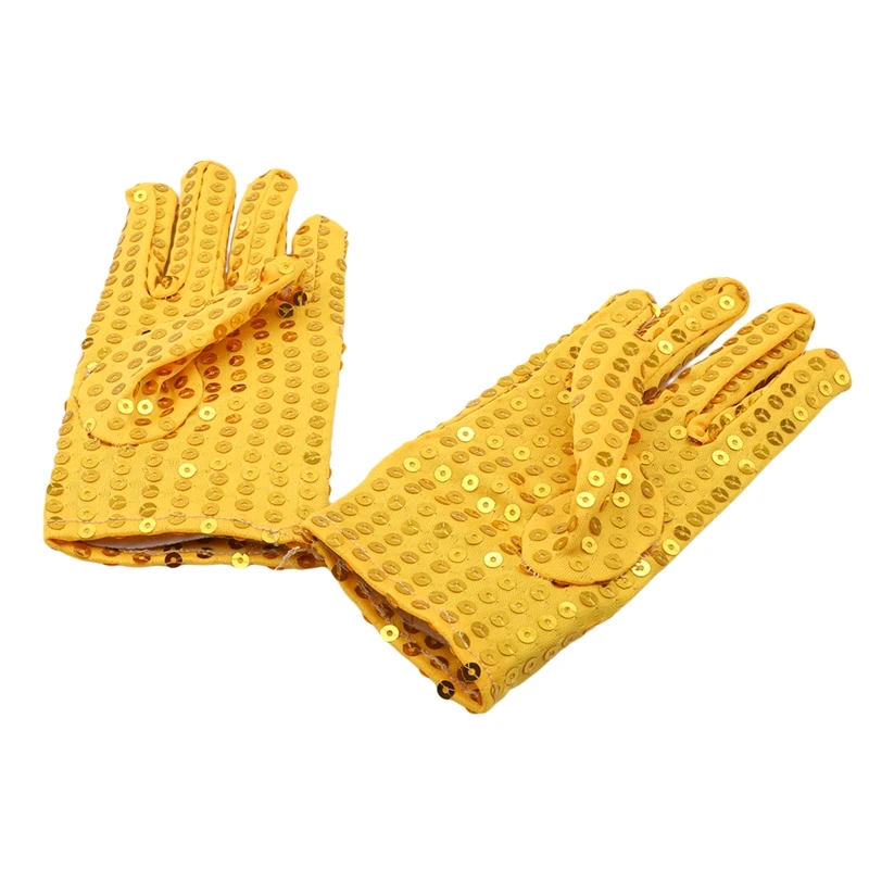 June 1 Children's Day Sequin Performance Gloves Kids Sparkly Stage Dance Gloves For Party Costume Accessories New