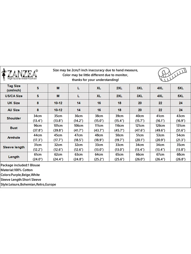 ZANZEA 할로우 아웃 홀리데이 셔츠, 우아한 퍼프 슬리브, 레이스 크로셰, 파티 상의, 여성 워크 블라우스, 2024, 여름 패션