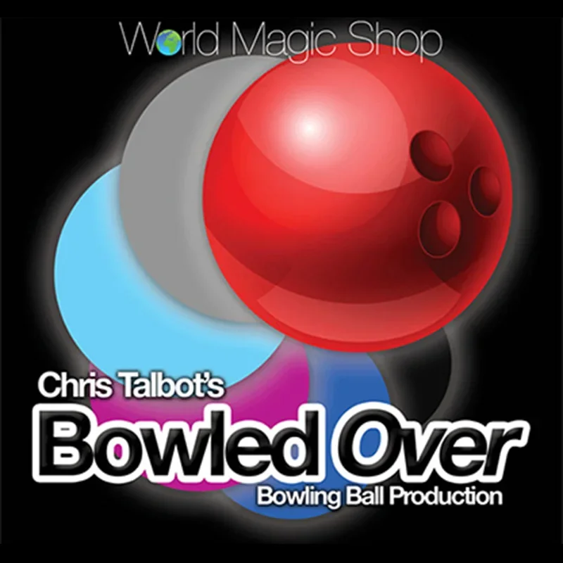 Bowled Over (truco + instrucciones en línea) Magic Trick Bowling Ball que sale de la bolsa de papel vacía escenario ilusiones mentalismo Prop