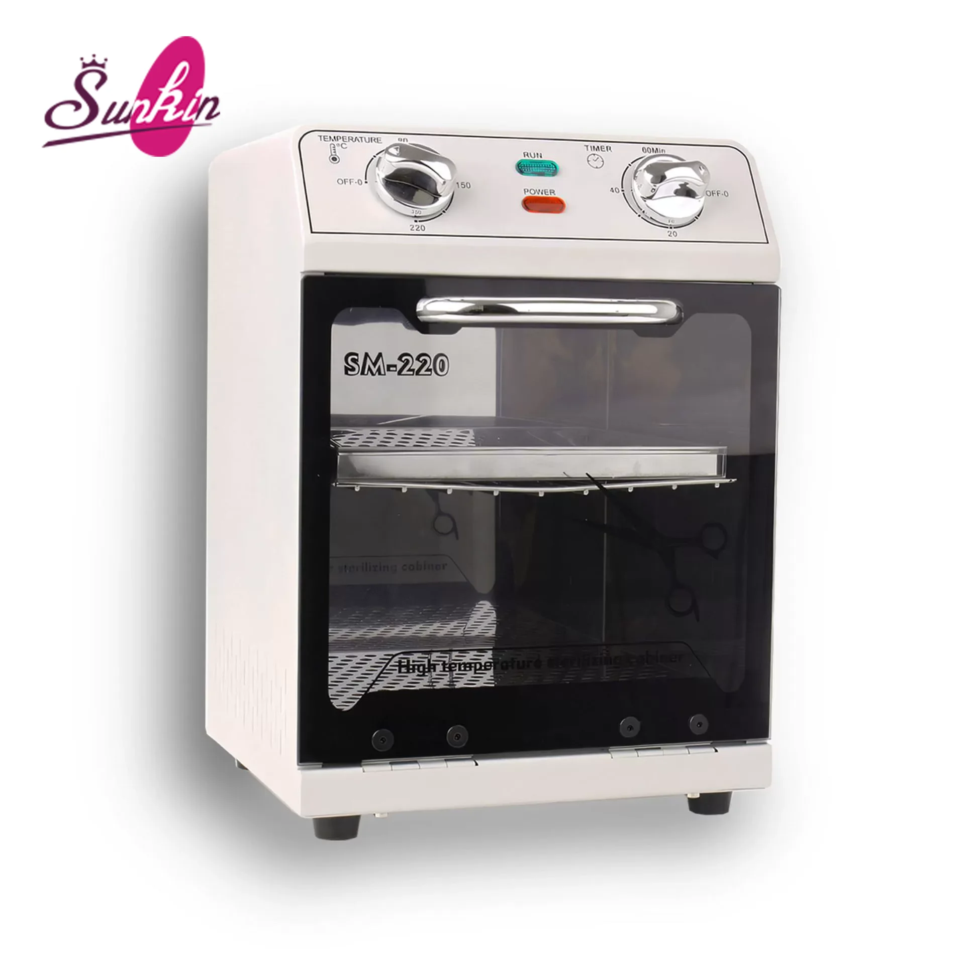 

Salon Timed High Temperature Disinfection Cabinet Tower Nail Tools Sterilization Box