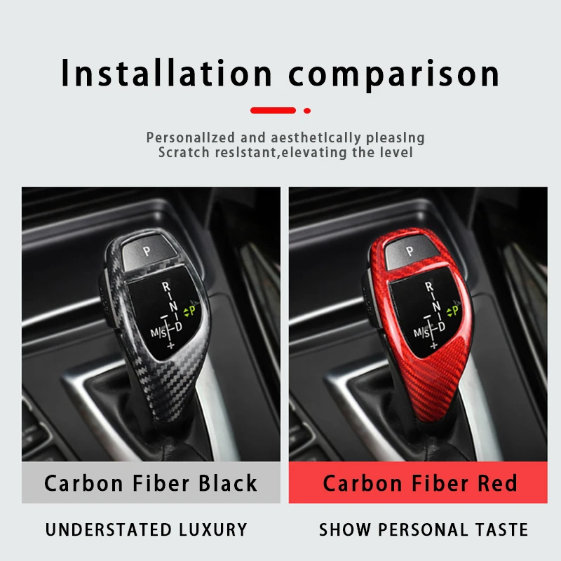 For BMW 1 2 3 4 6 Series X3 X4 X5 X6 i8 F20 F21 F30 F32 Car Gear Shift Knob Cap Cover Sticker Panel Trim Interior Accessories