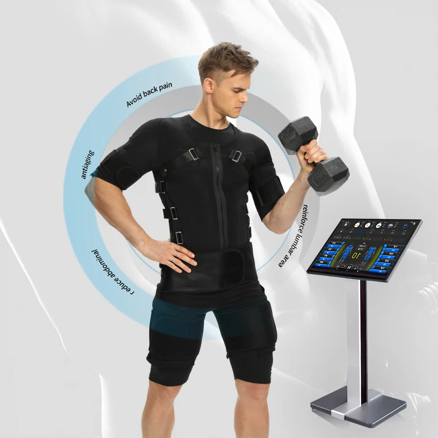 Tuta da allenamento professionale multifunzione per il corpo ems tuta da allenamento ems tuta da allenamento per la perdita di peso