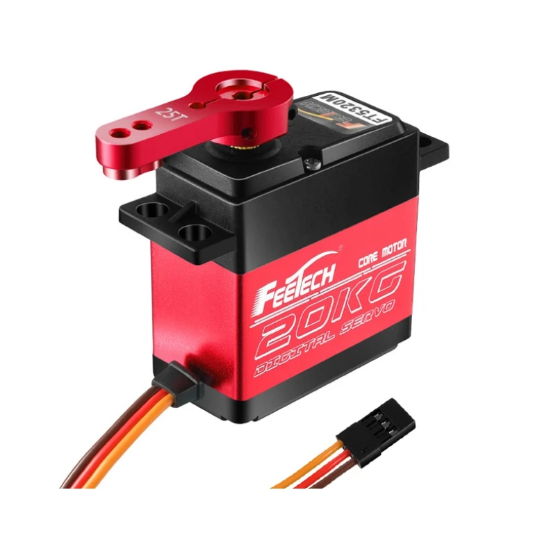 Feetech 20kg Standard Size Digital Servo 180degree Metal Gear Waterproof with Torque Protection for RC Car Smart DIY Robot