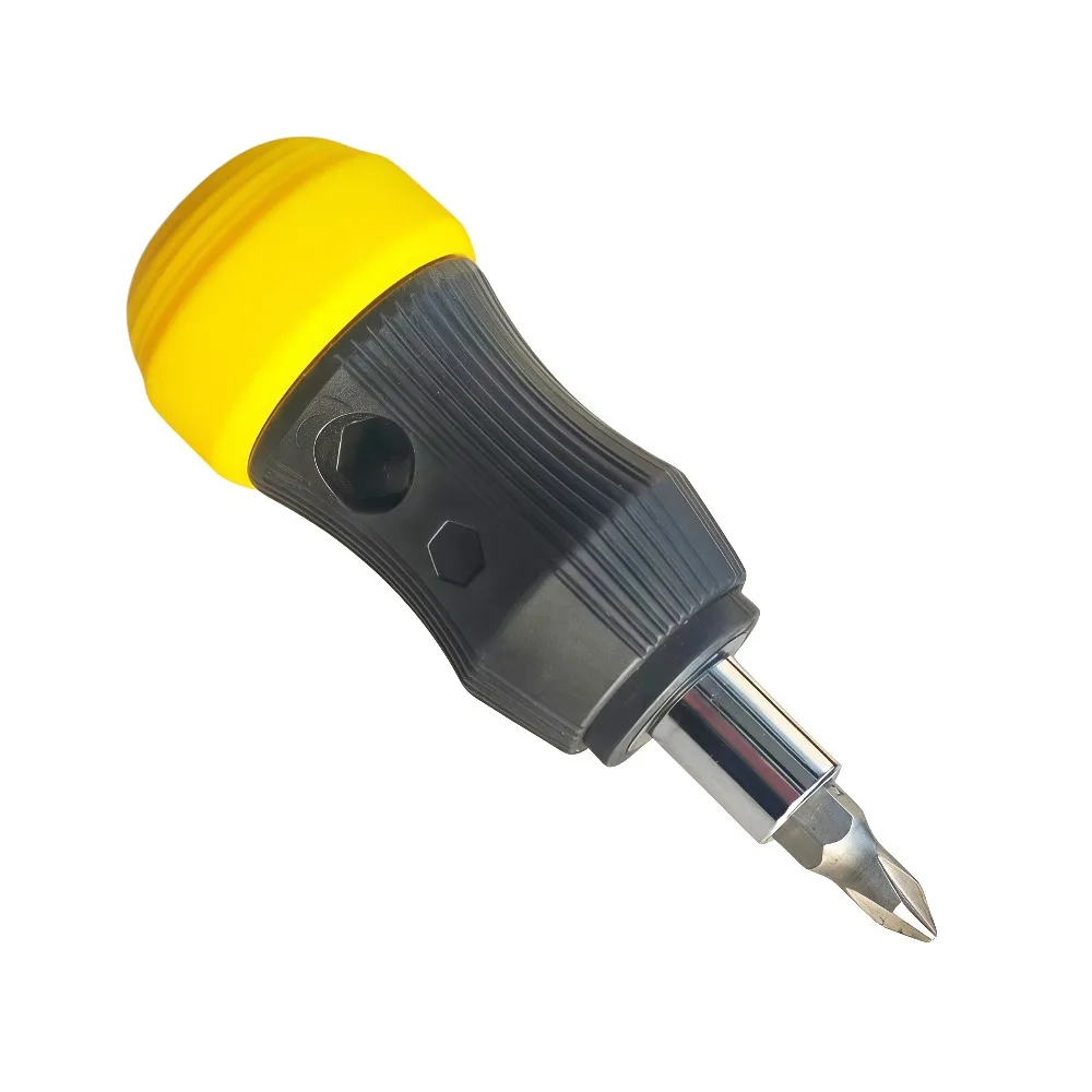 11-in-1-Schraubendreher-Set mit kurzem Griff und Phillips-/Flach-/TORX-Bits mit hoher Härte, tragbare Mini-Multifunktions-Reparaturwerkzeuge – Detail 5