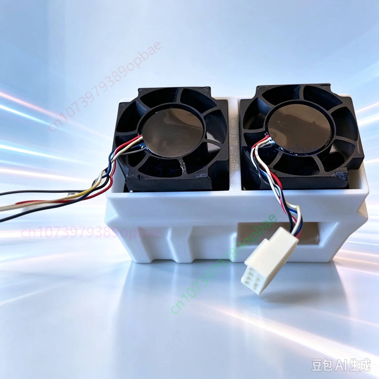 Replacement Dual High‑Speed Cooling Fan for AMD Instinct MI100 PCIe Compute GPU Short Size Kit