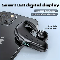 Wireless P13 Pro LED Digital Display Business Earphone Long Standby Sport Wireless 5.2 Headphone HiFi Subwoofer For Phones