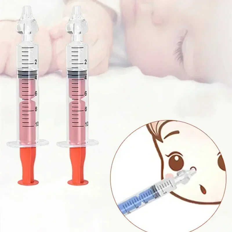 10ML Baby Nasal Aspirator Syringe Baby Nose Cleaner Rhinitis Nasal Washer Irrigator Needle Baby Nose Washing for Children