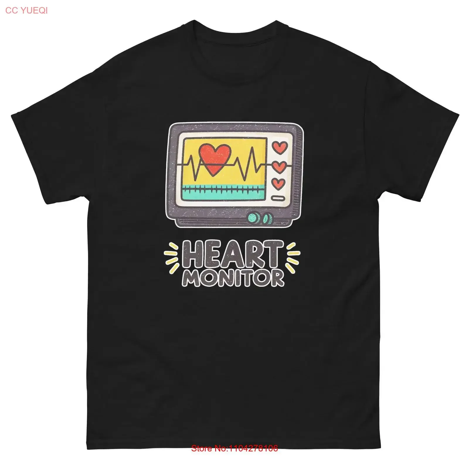 Heart Monitor Hospital Health Medical Safety T Shirt vintage Washed Stretched Breathable Versatile Top For Everyday Wear