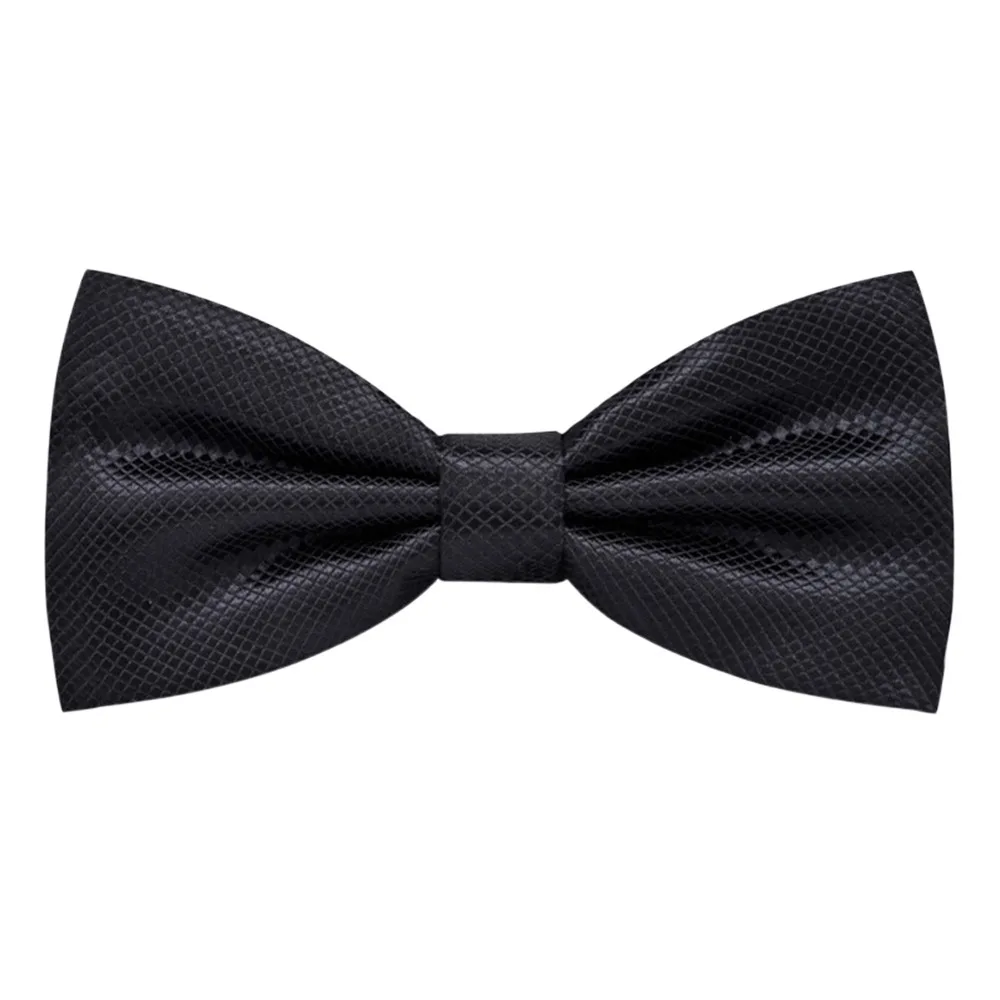 المحمولة التذكارية الأسود Bowknot بروش الأسود البوليستر طوق مسبقا ربطة العنق كليب الملكة الأم العنق الديكور دبوس