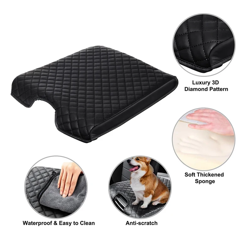 Comfortable Thickened Vehicle Armrest Cushion Anti-Scratch Wear-Resistant Console Pad view 6