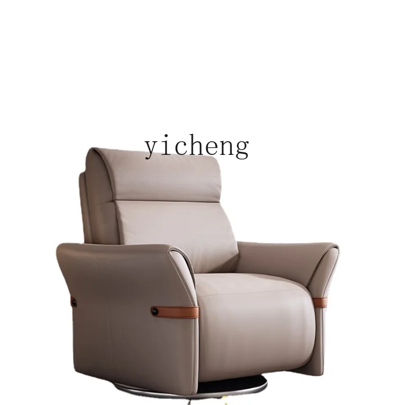 

Zf Sofa Leather Retractable Electric Multifunctional Leisure Recliner Living Room Single