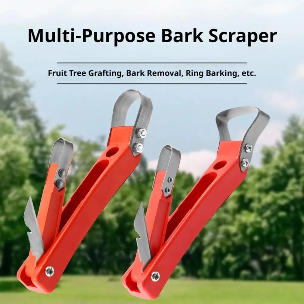 Bark Removal Tool Bark Peeler, High-Carbon Steel Bark Scraping Tool for Patio Lawn Yard - for Grafting Girdling Woodworking