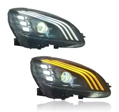 

W204 Led Headlights Upgrade W205 Plug and Play Halogen Left Right Assembly for W203 W210 W211 Car Accessories
