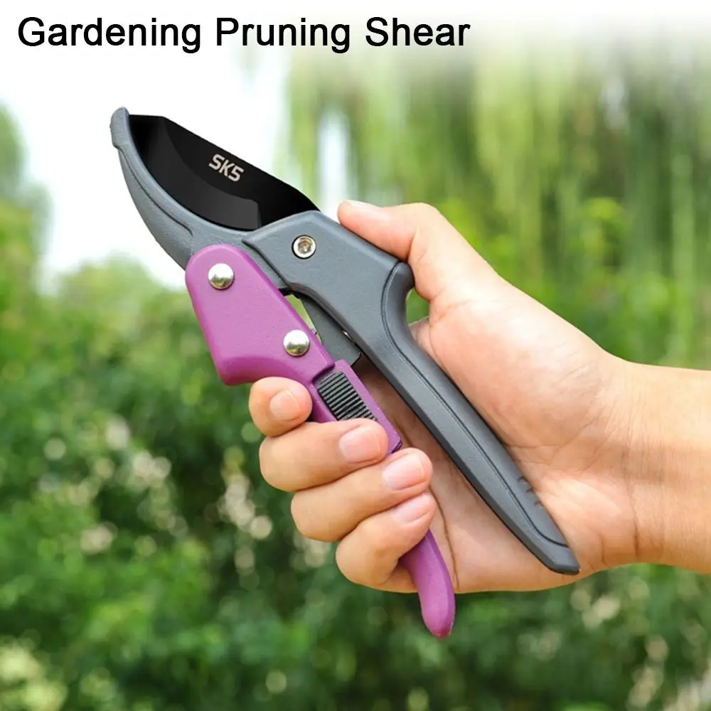 

SK5 Steel Gardening Pruning Shear Anti-slip Handle Labor-saving Spring Device Branch Trimmer Durable Efficient