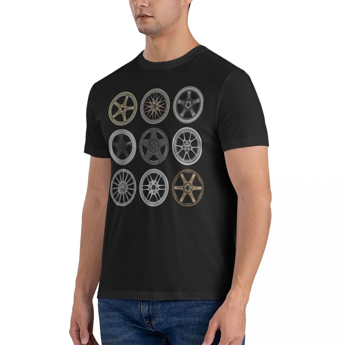 Men Legendary Wheels T Shirts BBS Cotton Tops Casual Short Sleeve Crew Neck Tees Adult T-Shirt